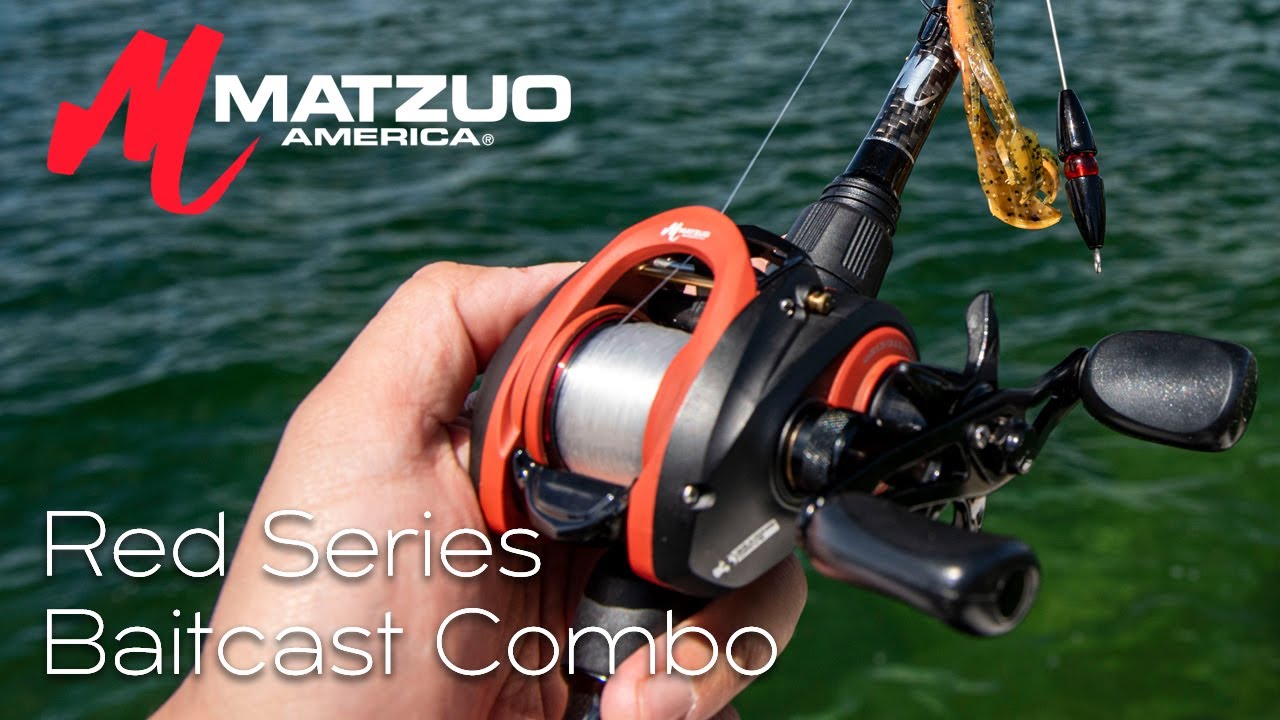 Affordable Baitcast Combo, Red Series