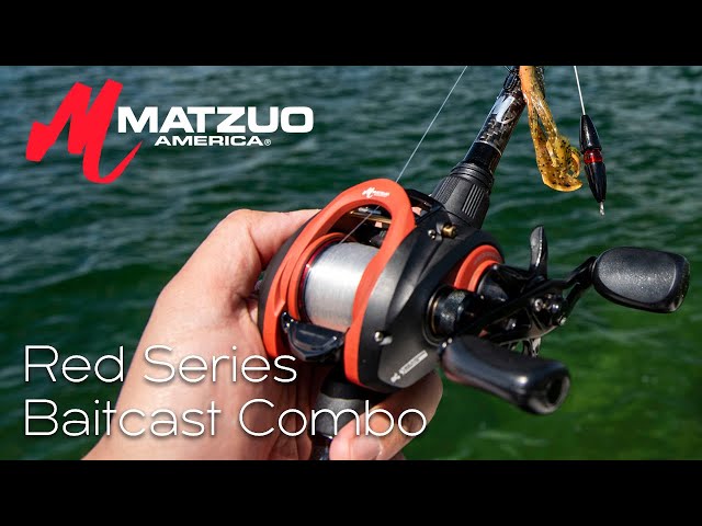 Affordable Baitcast Combo, Red Series