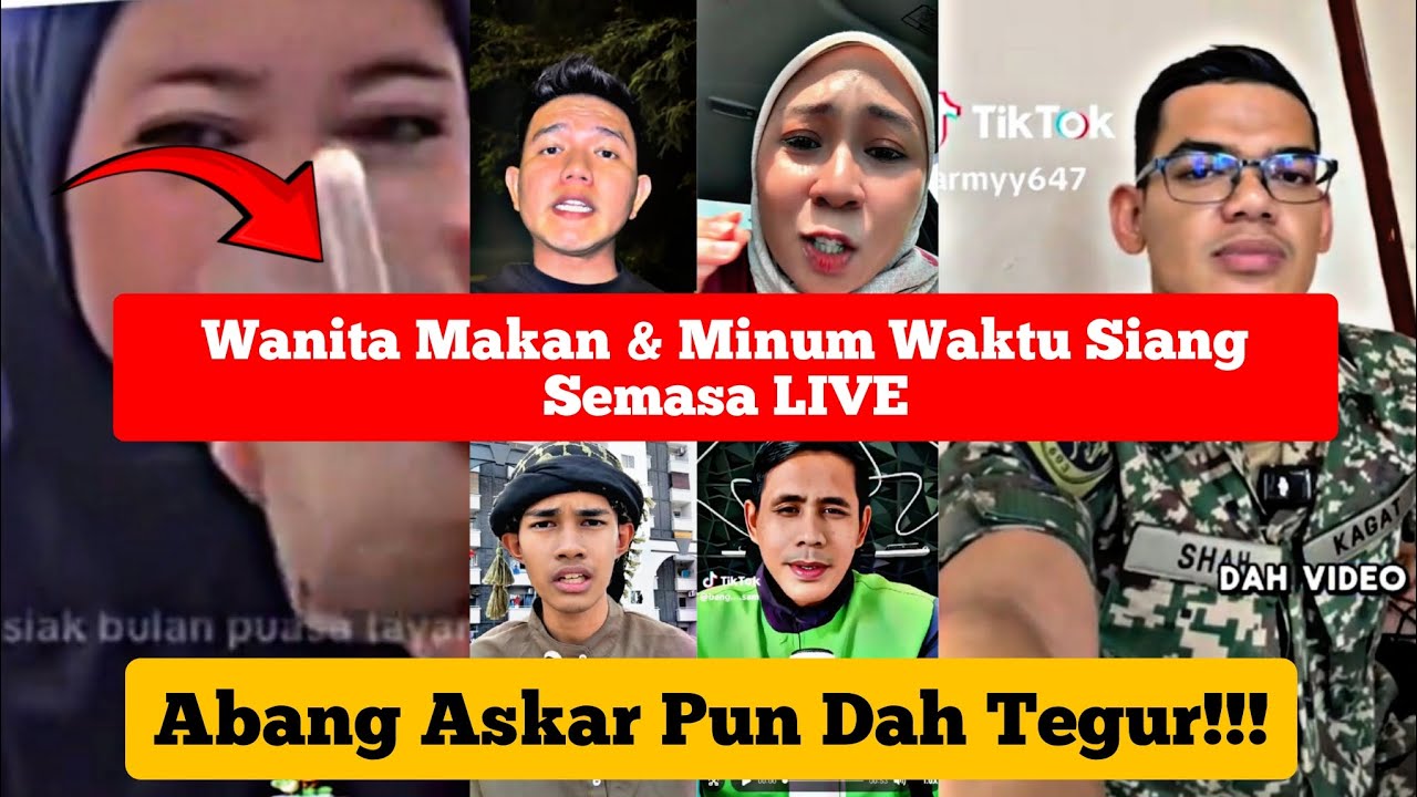 WANITA DENGAN BANGGANYA MAKAN & MINUM DI DEPAN RIBUAN PENONTON SEMASA LIVE, AKHIRNYA DI TAHAN! 