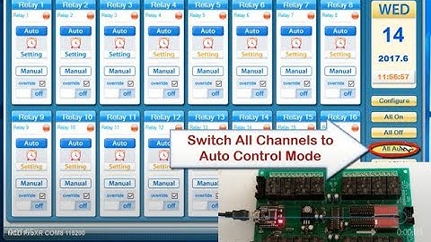Control 16-channel ProXR Relay Board with Relay Timer R16X
