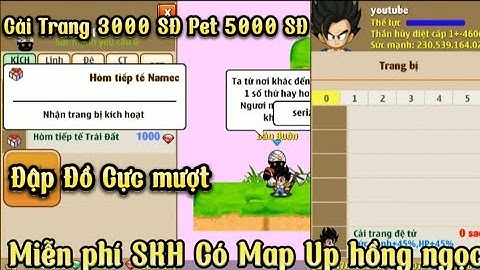 Nro Lậu _ Trải Nghiệm Sever Open Có Map Up Hồng ngọc Shop Bán Cải Trang 3000 SĐ Pet 5000 Sức Đánh