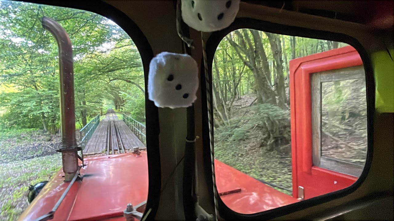 A MOZDONYVEZETŐ SZEMÉVEL... * 📹🚂🚃🇭🇺 * Kemencei Erdei Múzeumvasút menetfelvétel * E04-041