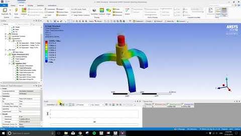 FEA Analysis for Base Stand Assembly (ANSYS R2 Workbench Static Structural)
