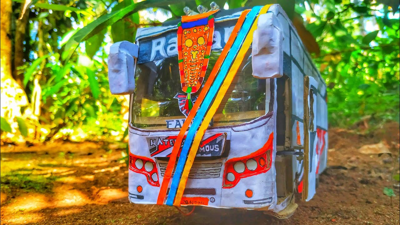 kerala tourist bus miniature