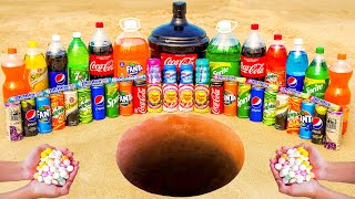 Giant Coca Cola, Big Sprite, Fanta, Pepsi, Mirinda, Schweppes, Chupa Chups and Mentos Underground