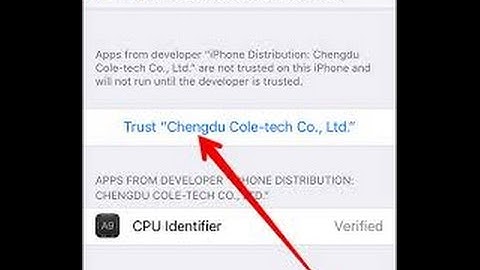 How to trust an app you have downloaded from an untrusted enterprise developer.