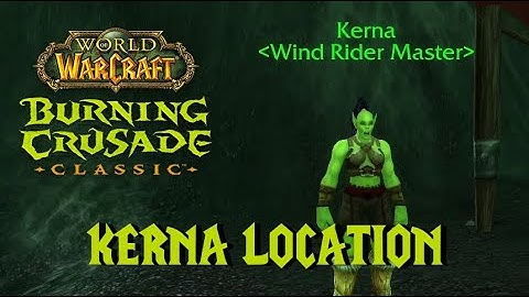 Kerna Wind Rider Master Location StoneBreaker Hold Terokkar Forest