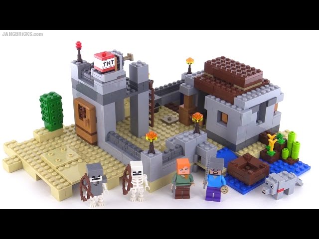 LEGO Minecraft The Desert Outpost set 21121 - YouTube