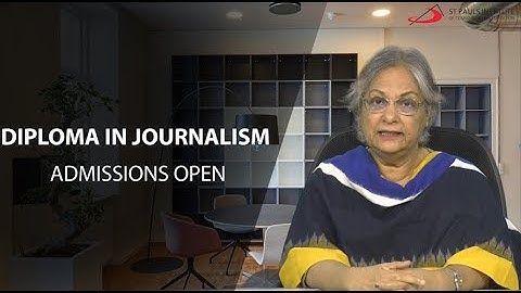 Diploma in Journalism Course at SPICE   Admissions Open