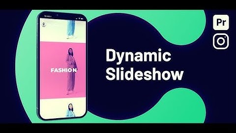 Premiere Pro Template: Vertical Slideshow + Free Font