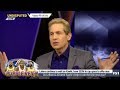 Skip Bayless react to Lakers continue to wait on Kawhi, have $32M in cap space to offer max
