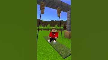 How to Build a working swing in Minecraft 😍 #shorts #minecraft