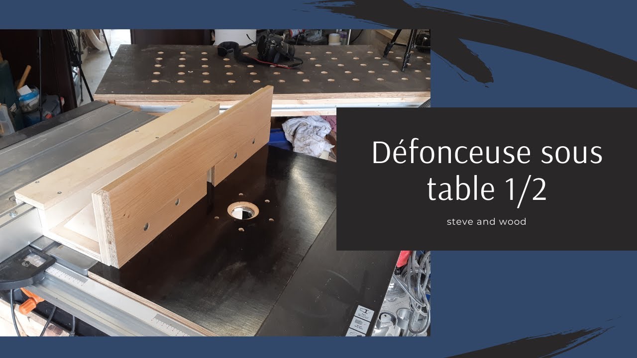 Défonceuse sous table toute simple par Wil  Défonceuse sous table,  Defonceuse, Table defonceuse