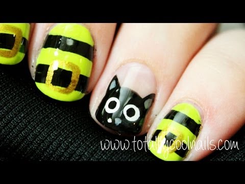 Halloween Series: Black Cat And Witch Inspired Nail Art - YouTube Halloween Series: Black Cat and Witch Inspired Nail Art - Halloween Series: Black Cat And Witch Inspired Nail Art - YouTube