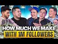 How Much $$$ We Make With 1M Followers (SHOCKING)