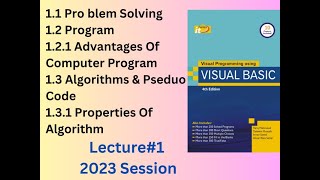 Visual Basic programming Chap 1 , BSc, ADS Punjab, GC university, IT series, in Urdu/Hindi