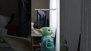 Baby Yoda'nın kankası çıkmak istiyor 😂 | Baby Yoda #babyyoda