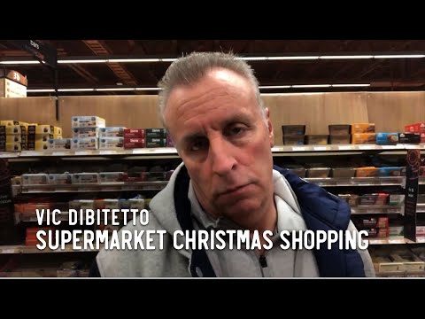 Supermarket Christmas shopping