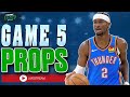 Spurs vs. Thunder Game 5 Player Props