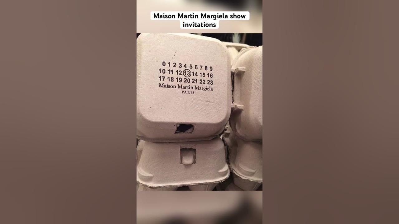 Maison Martin Margiela show invitations #margiela #maisonmargiela - YouTube