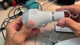 Neporal MagicGlow Rechargeable Light Bulbs with Remote