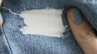 DIY ripped jeans