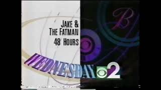 WCBS (CBS) Jake and The Fatman/48 Hours Promos 1992