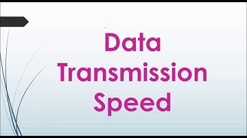 Data Transmission Speed | Bandwidth | Data Communication