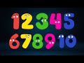 123 Numbers Color Song for Kids | 1–10 Counting with Red, Yellow Green, Pink And Blue Colors