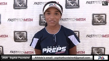 2025 Sophia Fountaine 3.9 GPA - Third Base Softball Recruiting Skills Video - Preps Academy
