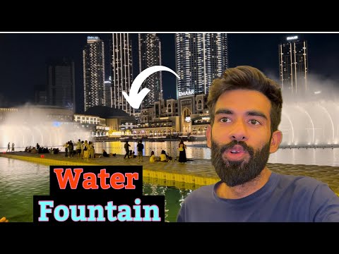 Dubai Mall Burjkhalifa Water 💦 Fountain Show || Daily Life Routine In Dubai ||