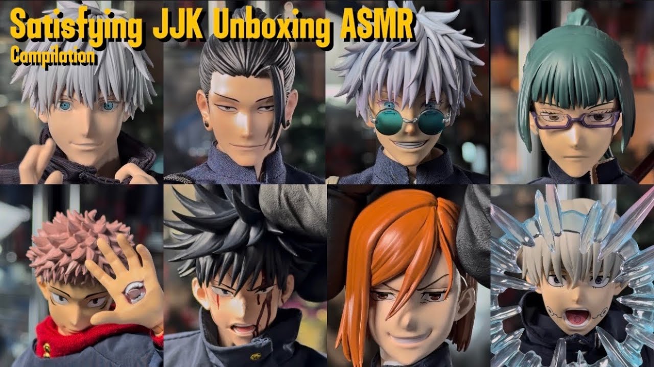 JJK x Sleep | Jujutsukaisen Unboxing ASMR Compilation #asmr #unboxing #jujutsukaisen 