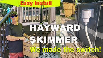 Installing a HAYWARD SKIMMER on an INTEX pool | We finally made the switch!