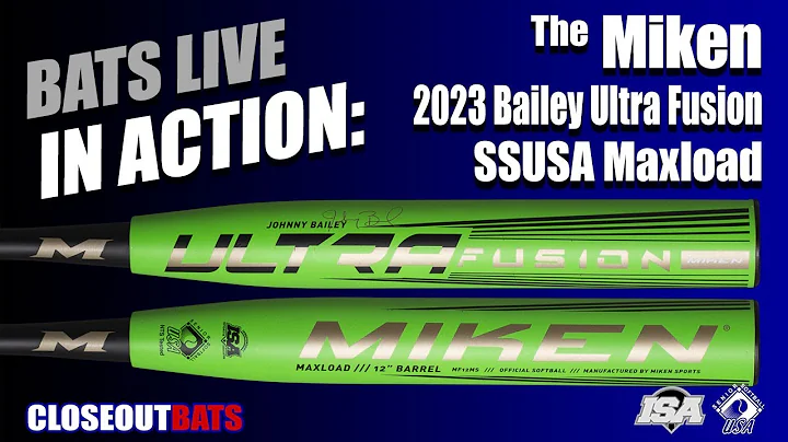 Miken Sports Johnny Bailey Ultra Fusion Maxload Slowpitch Bat SSUSA MF12MS 2023 Hitting