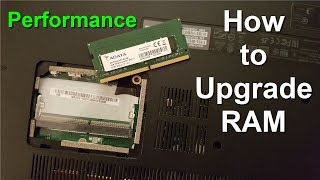 How to Upgrade laptop RAM and How to Install laptop Memory 2019  - Faster laptop - Beginners