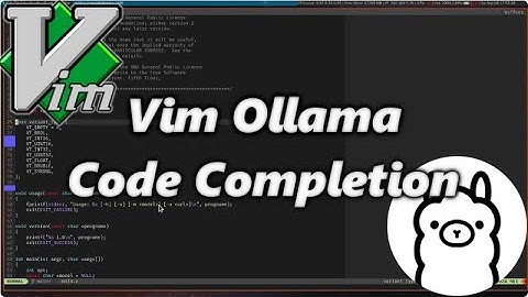 Vim Ollama Code Completion Demo