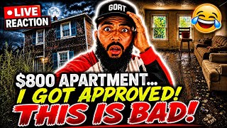 Dontay London: $800 Apartment... I Got Approved! | LIVE REACTION