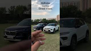 Maruti Suzuki Grand Vitara vs Toyota Hyryder #shorts