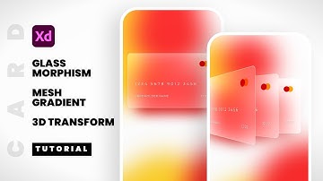 3D Transform in Adobe XD with Glassmorphism Effect Speed Art Tutorial - Tips & Tricks App UI Design