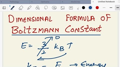 Trick for Dimensional formula of Boltzmann constant #dimensionformula #neet #jeemains #jeeadvanced