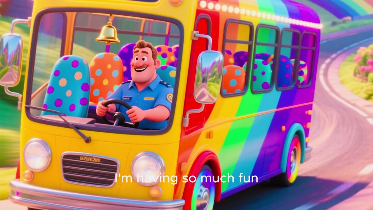 🌈🚌 Rainbow Bus | Read Aloud & Nursery Rhymes for Toddlers 🎶
