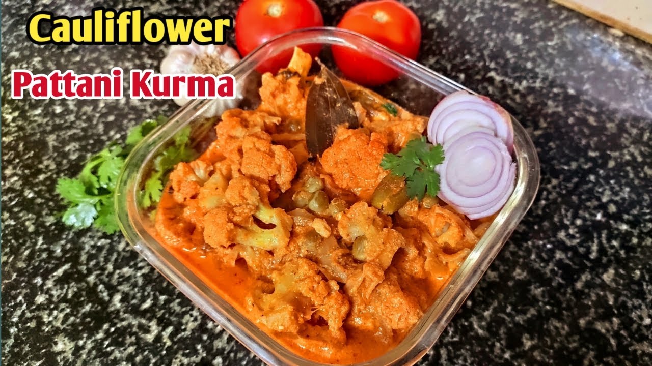 காலிஃபிளவர் பட்டாணி குருமா Cauliflower Pattani kurma Recipe In Tamil