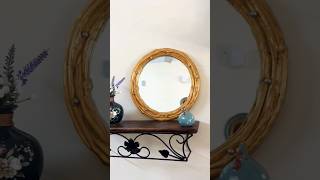 This DIY mirror turned out so beautiful? walldecor diy