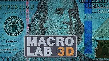 Security Features Of The US $100 Dollar Bill Under A Microscope: