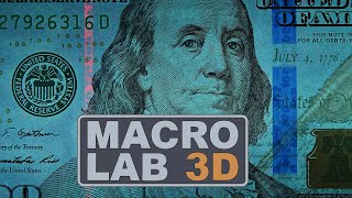 Security Features Of The US $100 Dollar Bill Under A Microscope: