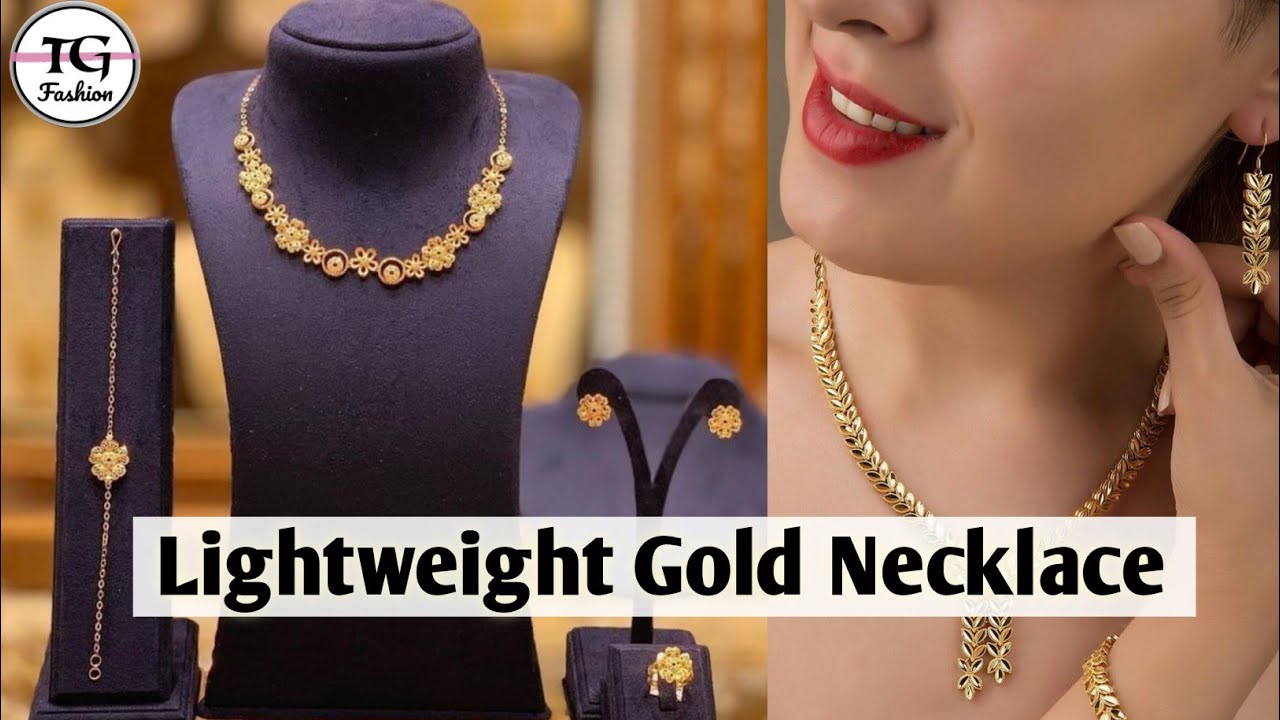 Latest Light Weight Gold Necklace designs with Weight&Price | Gold Bridal  Necklace designs | … | Bridal necklace designs, Gold bridal necklace, Gold  bridal earrings