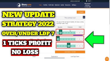 Binary.com Trading Strategy Update 2022 - Digit Over/Under Ldp 7 || 100% Successful No Loss