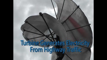 Turbine Generates Electricity  From Highway Traffic