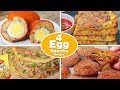 4 Easy Egg Snacks Recipes | Egg Chop | Potato Omelette | Potato Egg Kebab | Maggi Omelette | Toasted