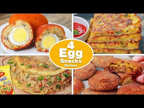 4-easy-egg-snacks-recipes-|-egg-chop-|-potato-omelette-|-potato-egg-kebab-|-maggi-omelette-|-toasted